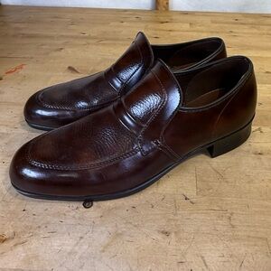 Chancellor Men’s Leather Slip On Loafers Brown Size 7.5 or 8